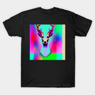 psychedelic Stag / Buck T-Shirt